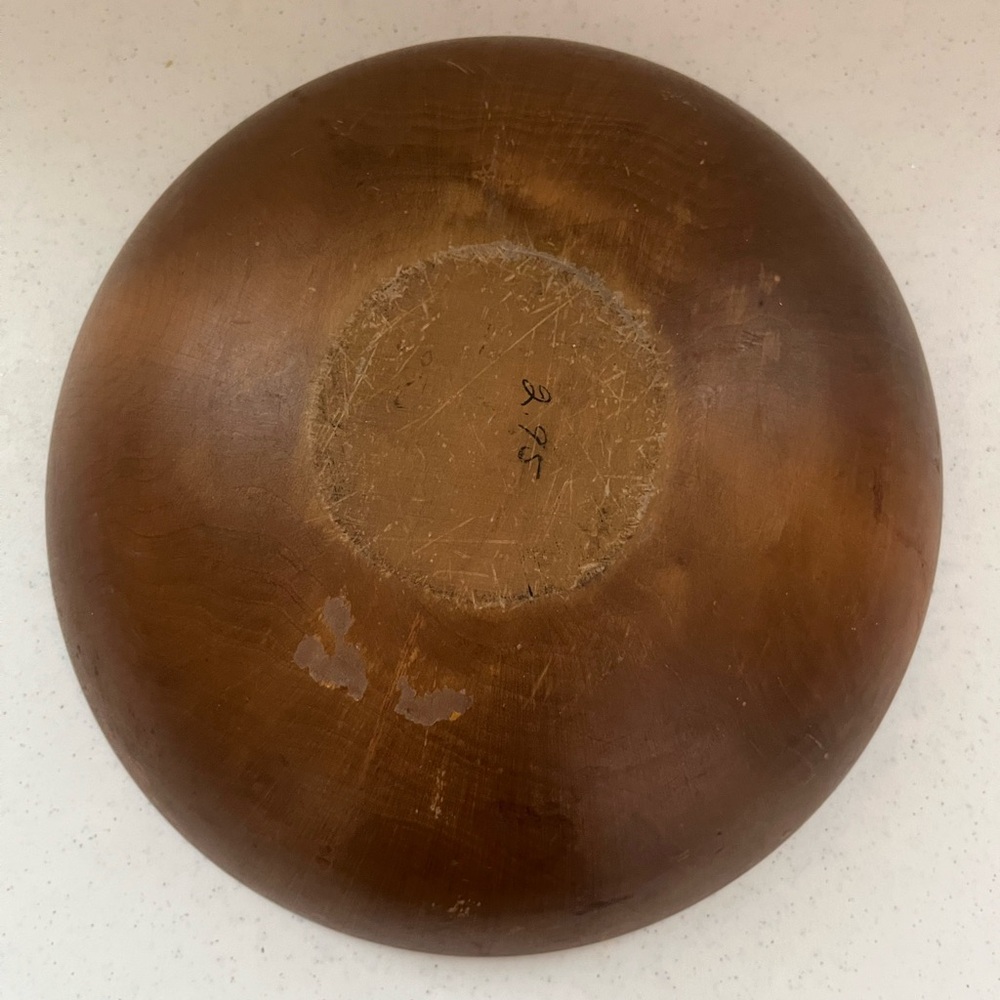 Vintage Wooden Dough Bowl - Picture 4 of 4